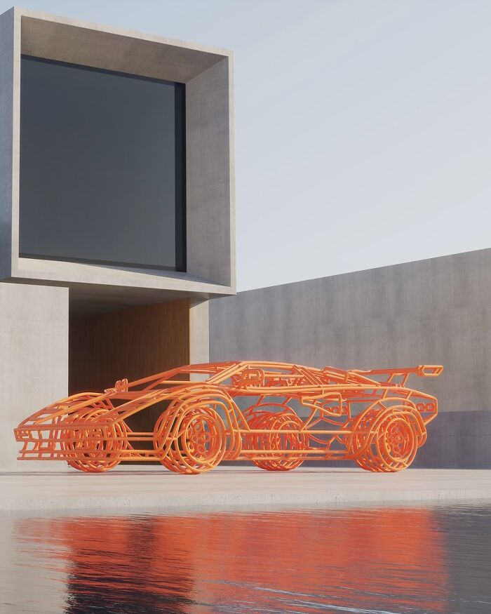 Wireframe Sculpture By Benedict Radcliffe