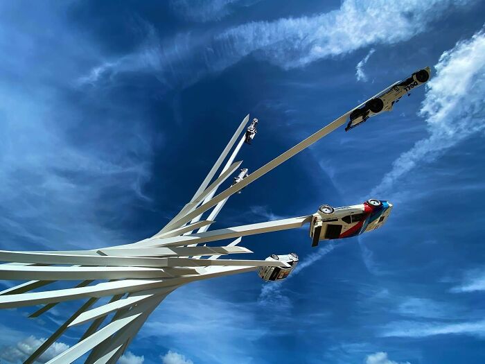 Sculpture By Gerry Judah For Goodwood Festival Of Speed 2022 Celebrating 50 Years Of Bmw's Motorsport Division