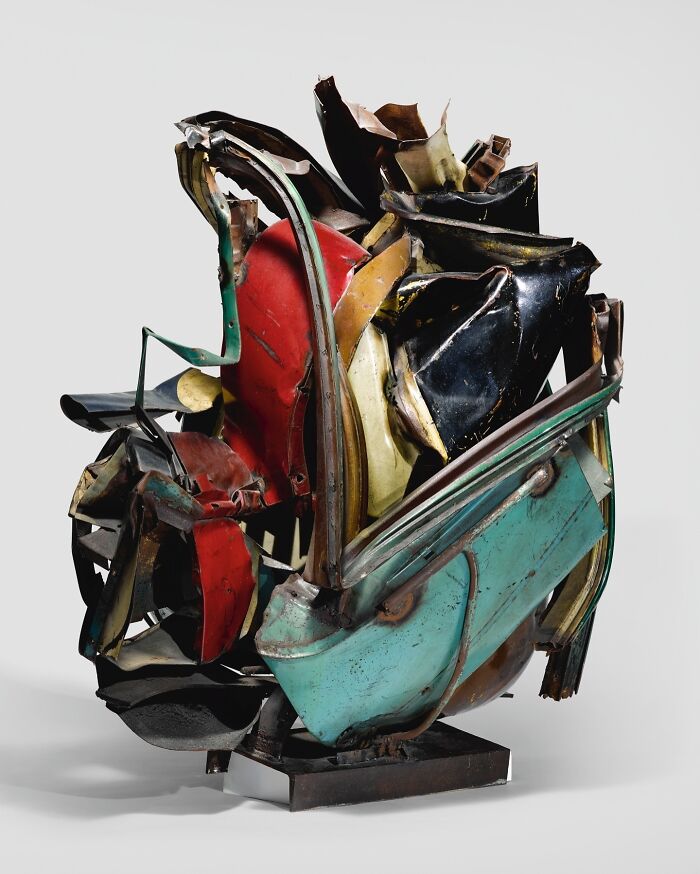 Crushed Car Parts As Artworks By John Chamberlain