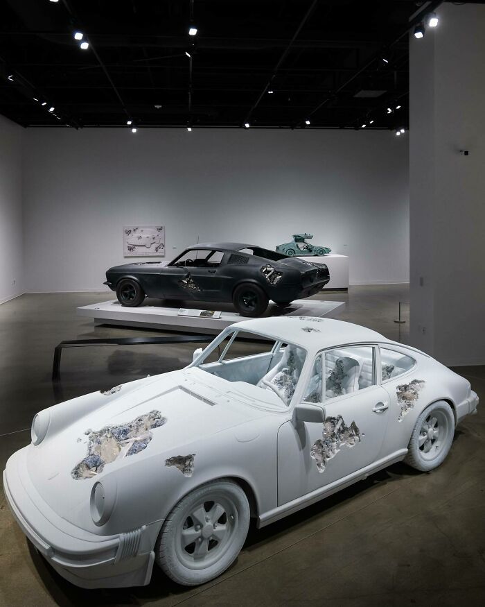 Crystal Eroded Porsche By Daniel Arsham