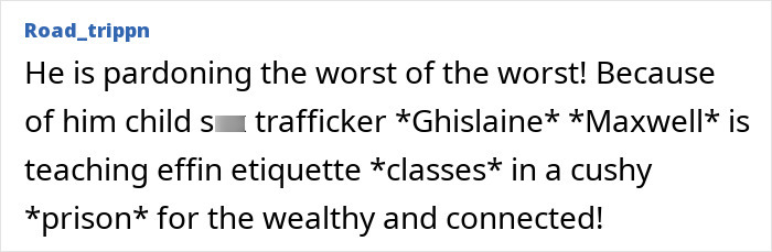 Comment criticizing Ghislaine Maxwell&rsquo;s unexpected new prison job teaching etiquette in a cushy prison setting.