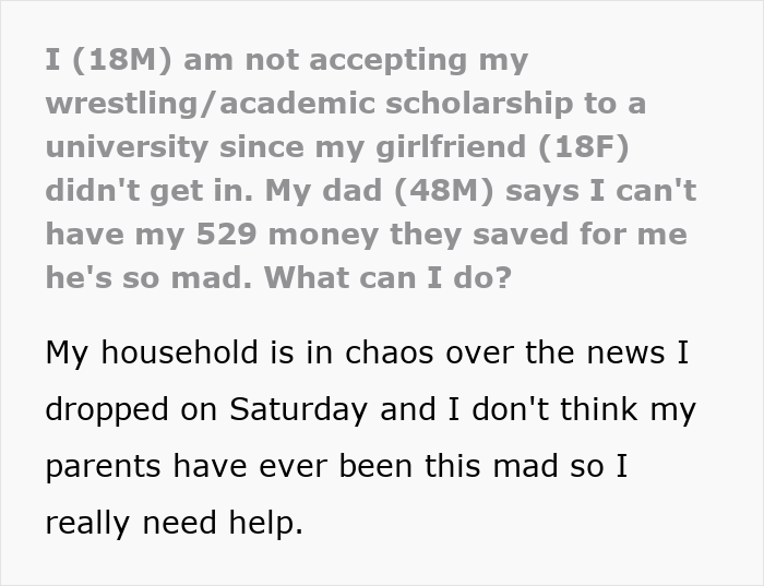 “Não apoiando minha estupidez”: pais se recusam a permitir que seu filho destrua seu futuro por causa do amor adolescente