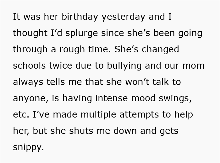 &ldquo;Spent $150 To Get Yelled At&rdquo;: Drama Ensues When Man&rsquo;s Teen Sister Throws A Birthday Tantrum