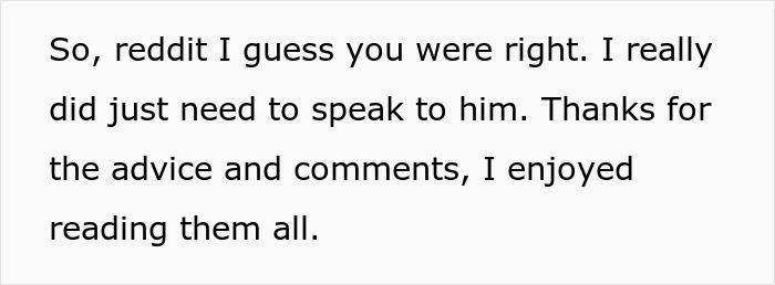 Text excerpt discussing advice and comments received on Reddit, related to a pregnant woman and family conflict.