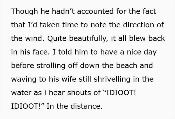 Elderly Beach Couple Tries To Intimidate Man, Gets Served Karma With Wind-Blown Sand