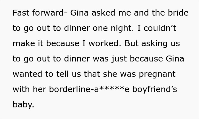 Text excerpt describing a bride's obsession with control impacting her close friendships before the wedding.