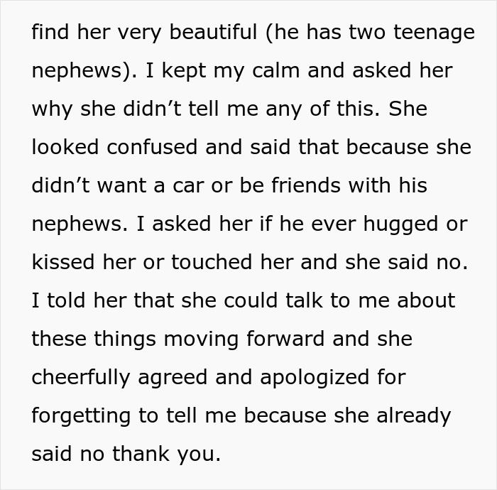 Alt text: Woman has horrible feeling about BIL and refuses to let her daughter near him due to deep concern. Alt text: Woman has horrible feeling about BIL and refuses to let her daughter near him due to deep concern.