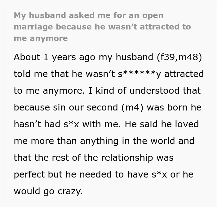 Husband Demands Open Marriage &ldquo;Or He Would Go Crazy&rdquo;, Regrets It The Moment His Wife Starts Enjoying It