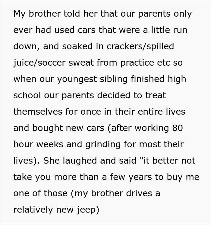 A screenshot of text on a white background, detailing a fianc&eacute;e's $40K ring complaint.