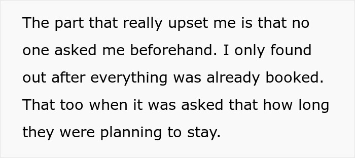 Wife feels hurt and disrespected after husband approves family&rsquo;s 6-week stay without asking her first