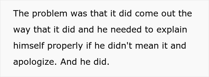 Text discussing a wife realizing her husband downgraded from gorgeous to kind after mentioning his ex was model pretty. Text discussing a wife realizing her husband downgraded from gorgeous to kind after mentioning his ex was model pretty.