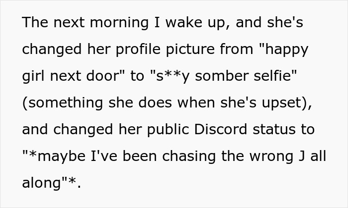 Woman keeps trying to make friend of 10 years fall in love, changes profile and gets blocked on Discord instead