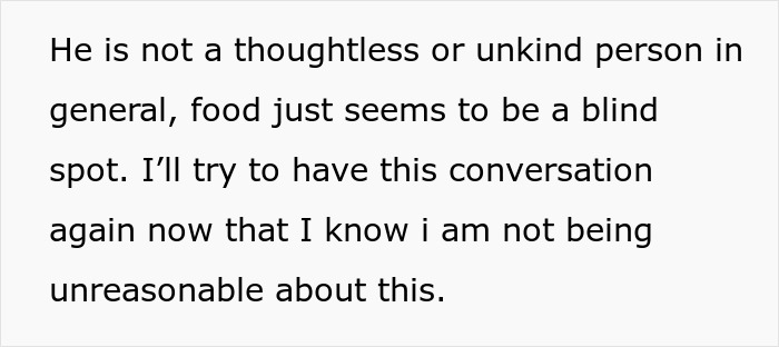 O cara paga 50% pelas refeições e mantimentos, GF fica irritada porque ele também consome a parte dela na comida