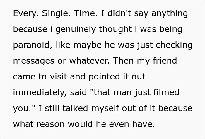 Woman Freaked Out By Shady Neighbor Constantly Filming Her, Finds Out He's A "Nuisance" Snitch