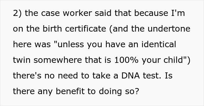Case worker explains legal father status based on birth certificate, impacting single man's life after child services call. Case worker explains legal father status based on birth certificate, impacting single man's life after child services call.