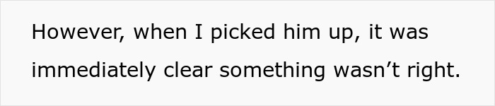 Text excerpt showing concern about a dog's condition related to neglectful owner dog health problems.