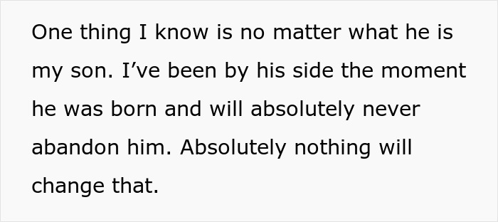 Text image showing a heartfelt message where a dad expresses unwavering love despite doubting paternity of his 12-year-old son.