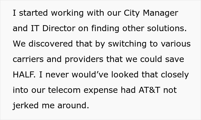 AT&T Tries To Rob City Councilman Of $139, Ends Up With $72K Loss Per Year After His Clever Revenge AT&T Tries To Rob City Councilman Of $139, Ends Up With $72K Loss Per Year After His Clever Revenge