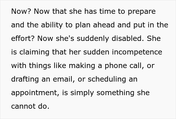 Text discussing a mom&rsquo;s sudden inability to manage work and family tasks, highlighting mom work drama in relationships.