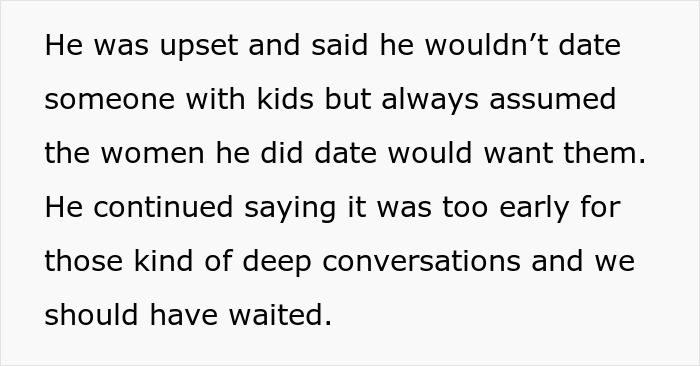 Text excerpt about boyfriend demanding veto on woman's medical procedure to keep fatherhood dreams alive.