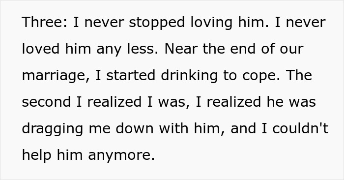 Text excerpt about a man's love story, revealing emotional struggles and reconnecting with an ex he never stopped thinking about.