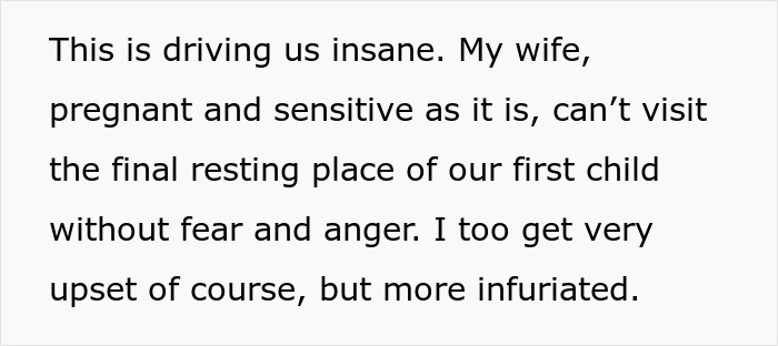 Man expressing anger and heartbreak over vandalism at daughter's grave and receiving hateful letters from a secret enemy.