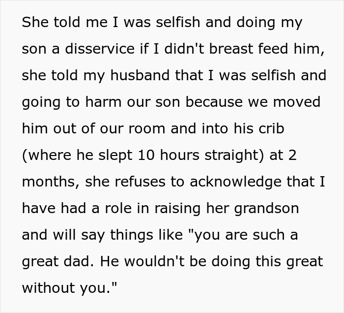 New mom struggles with anxiety during in-laws visits, while netizens criticize husband for enabling the situation.