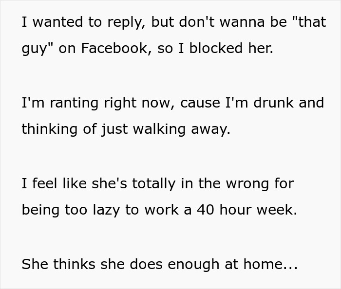 Screenshot of a guy complaining about his wife online, with people more worried about their kid in comments.