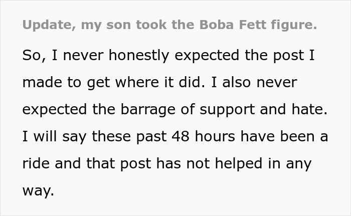 Man Refuses To Pay Brother Back For A Figurine His Son Stole Until He Finds Out The Reason Behind It