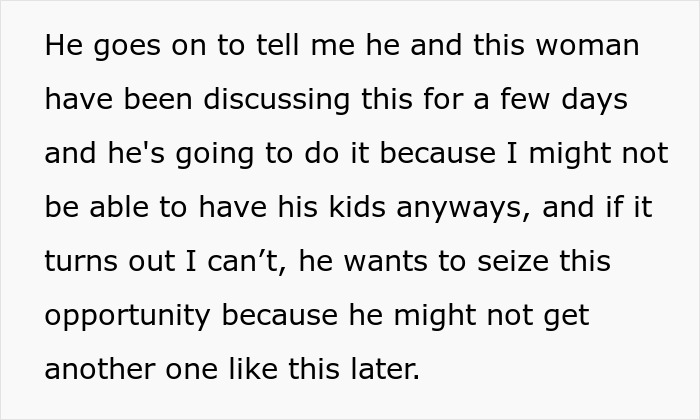 Wife weirded out as husband wants to father his ex's child, revealing his dark and twisted secret over time.