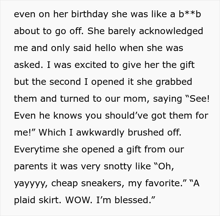 &ldquo;Spent $150 To Get Yelled At&rdquo;: Drama Ensues When Man&rsquo;s Teen Sister Throws A Birthday Tantrum