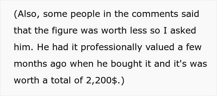 Man Refuses To Pay Brother Back For A Figurine His Son Stole Until He Finds Out The Reason Behind It