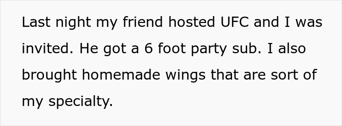 A large 6-foot sandwich party sub being shared among friends enjoying homemade wings and good company.