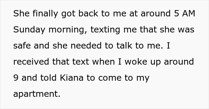 Text message about a cheater hiding a one night stand from boyfriend, with a friend threatening to expose secrets.