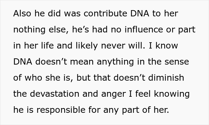 Text excerpt discussing the emotional impact of secretly DNA testing a grandkid and its family consequences.