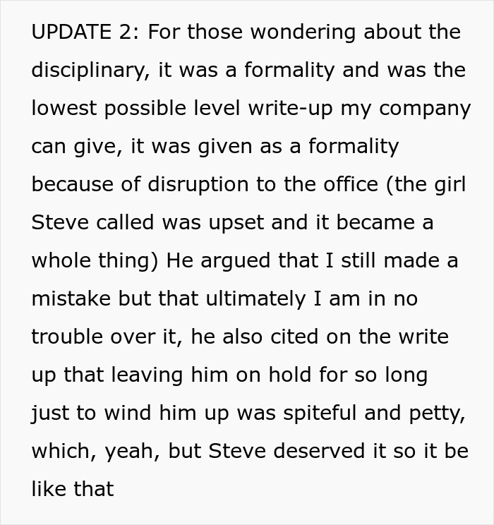 Atualização explicando a ação disciplinar dos funcionários após revelar acidentalmente uma amante, causando perturbação e caos no escritório. Atualização explicando a ação disciplinar dos funcionários após revelar acidentalmente uma amante, causando perturbação e caos no escritório.