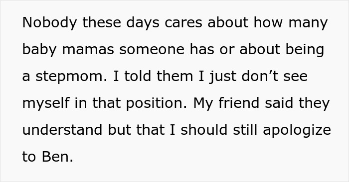 Text excerpt discussing feelings about relationships and dating from the perspective of a young woman single dad date.