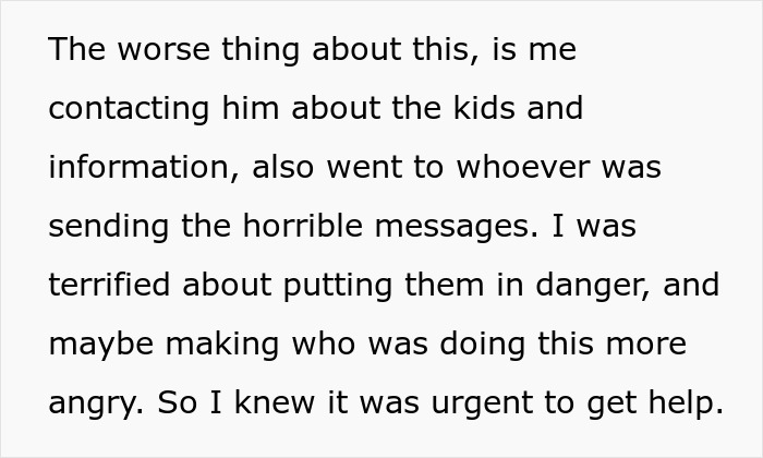 Text describing a woman suspecting her husband is a psychopath after receiving horrifying texts, fearing danger and urgency. Text describing a woman suspecting her husband is a psychopath after receiving horrifying texts, fearing danger and urgency.