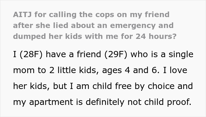 Woman Tricks Friend Into Babysitting Kids And Turns Off Phone, Freaks Out When She Calls The Cops