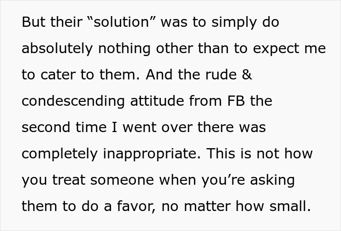 Text excerpt discussing rude and condescending attitudes related to a couple&rsquo;s fancy wedding invites being misdelivered.