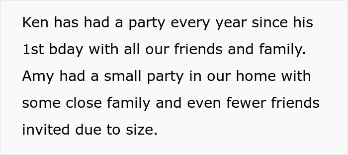 Alt text: Cruel dad says kids won't remember their birthdays later while daughter's small party causes mom to feel nagged.