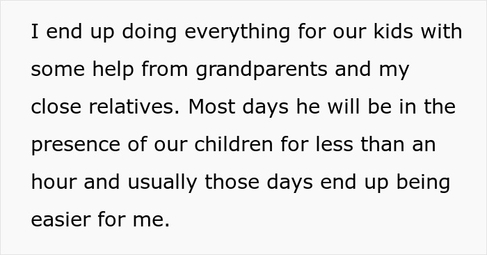 Woman describes emotional toll after man uses mental health issues to push wife to the edge, leading to her decision to quit.