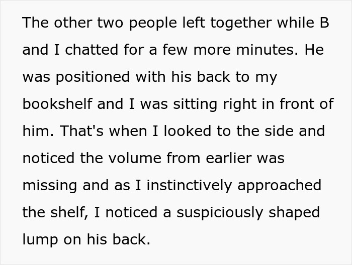 DnD guest caught stealing manga and figurines, acting nonchalant while chatting during the incident.