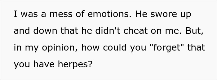 BF &ldquo;Forgets&rdquo; To Inform GF About His STD For Years, Then Complains She&rsquo;s Not Supportive