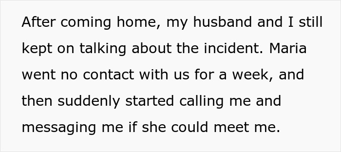 Text excerpt about a wife seeing her husband without a shirt and bestie naked after hearing moaning, sensing something happened.