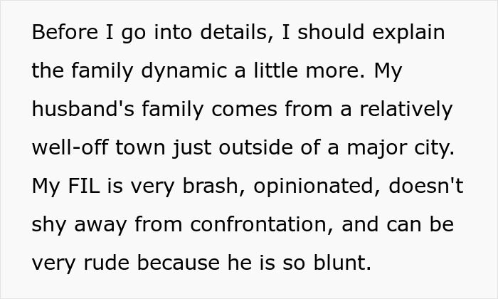 Text describing family dynamics causing new mom anxiety, highlighting blunt and rude in-laws and husband&rsquo;s role.