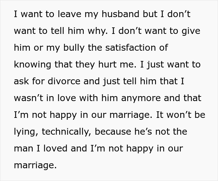 Text revealing a woman&rsquo;s struggle with marriage and decision to leave after uncovering husband&rsquo;s affair, life turning upside down.