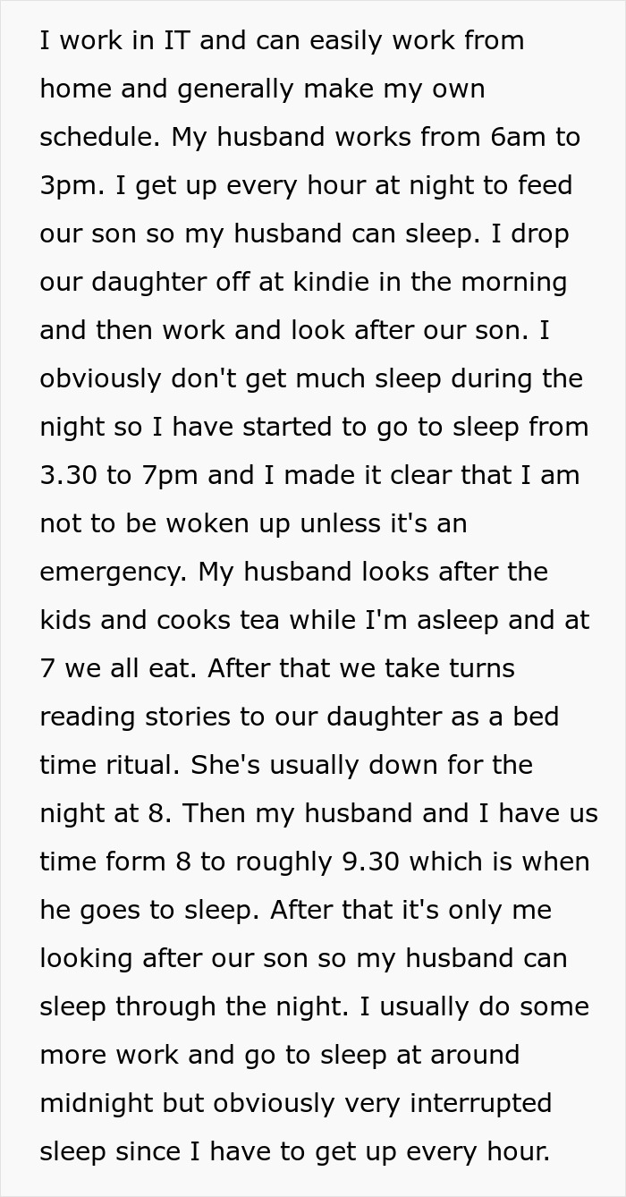 New Mom Finally Gets Real Sleep After Dumping The Husband Who Thought Three Hours Of Childcare Was Too Much