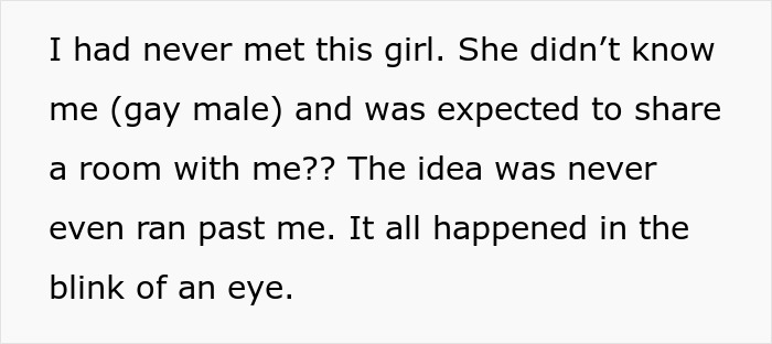 Text about bride’s obsession with control causing loss of two close friendships before the wedding and surprise rooming situation.