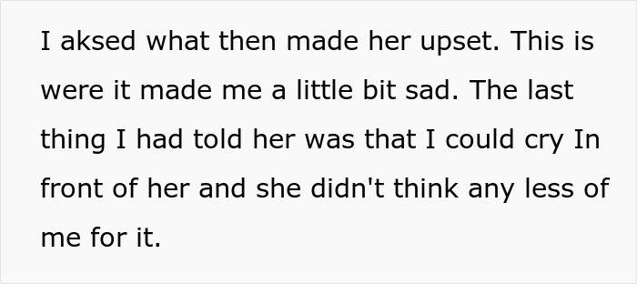 Man Praises Wife For Accepting Him When He Cries, Learns That She Loses Romantic Feelings Each Time Man Praises Wife For Accepting Him When He Cries, Learns That She Loses Romantic Feelings Each Time